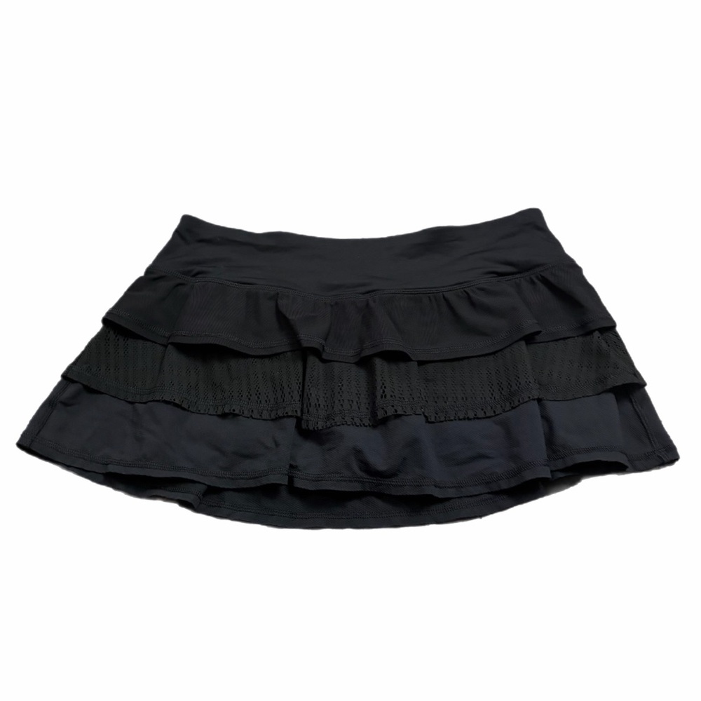 Lululemon Pace Rival Mid-Rise Skirt *Lace 11” (Black) Size 6 - Picture 2 of 8